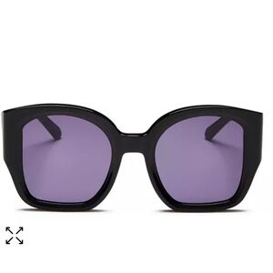 Karen Walker Black and Purple Sunglasses